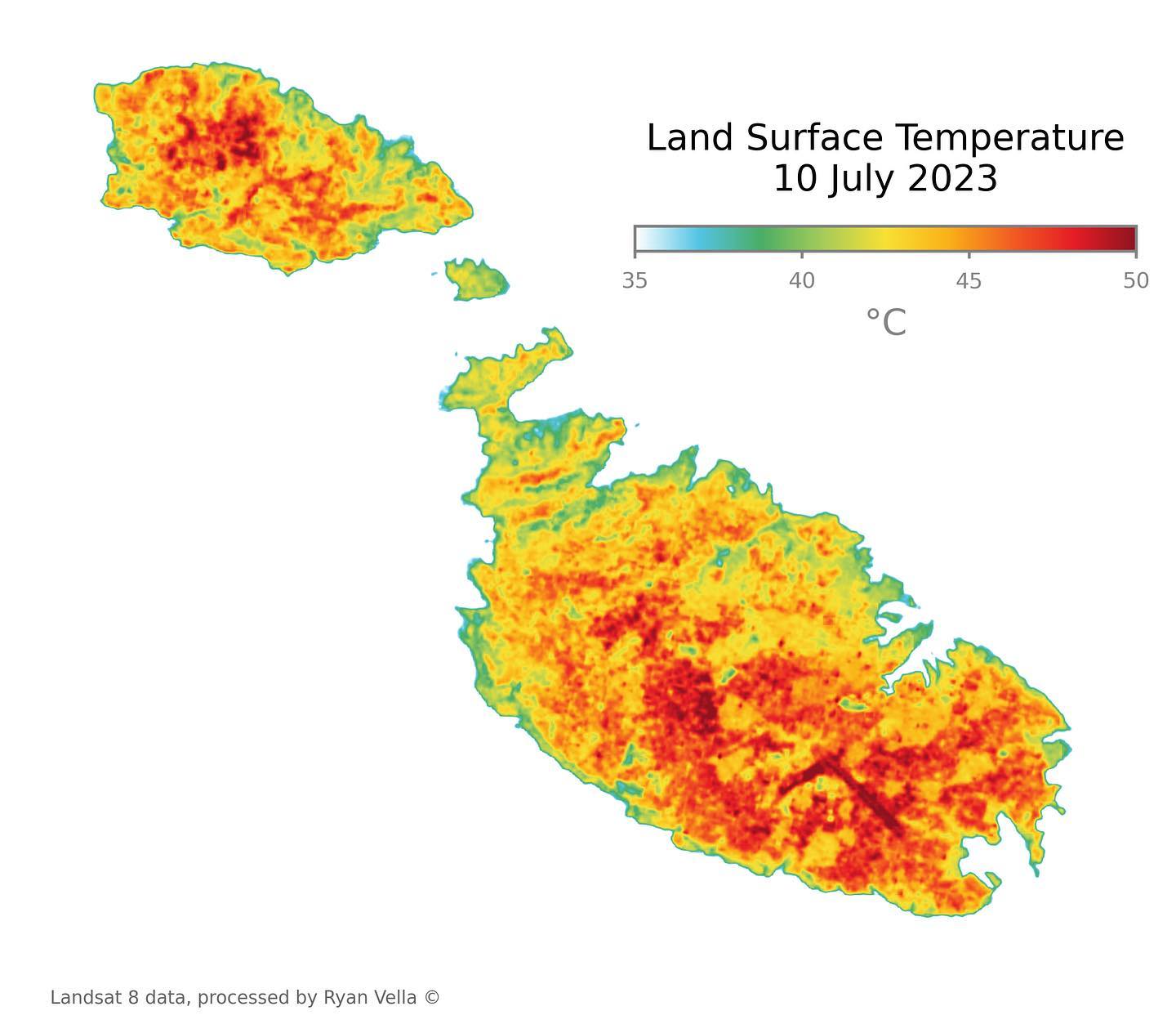 Land surface temperature from Landsat 8
