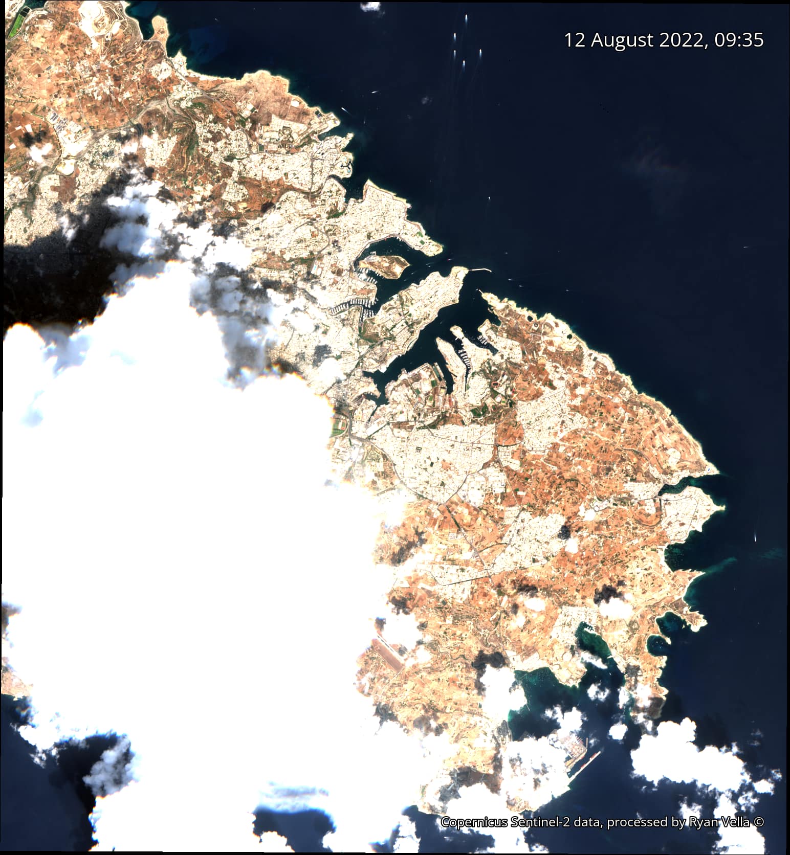 Convective storm over Malta