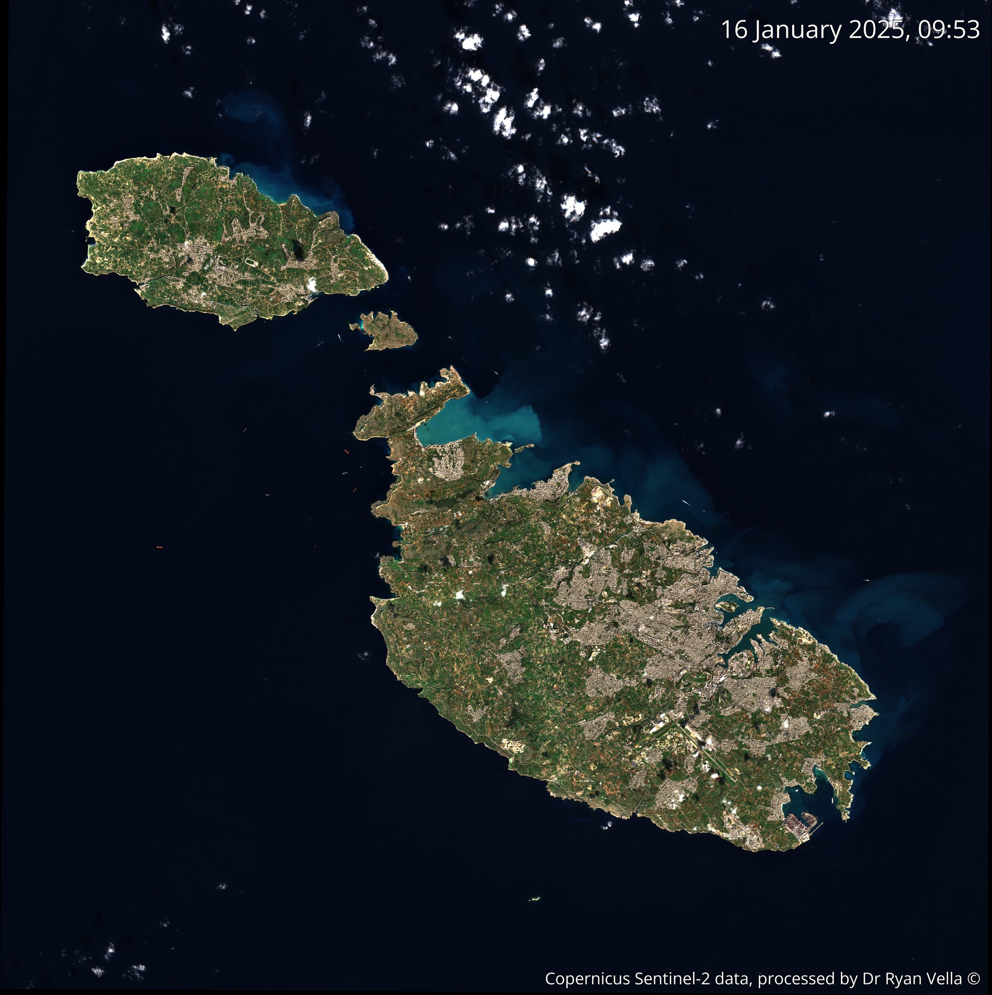 Malta from Space